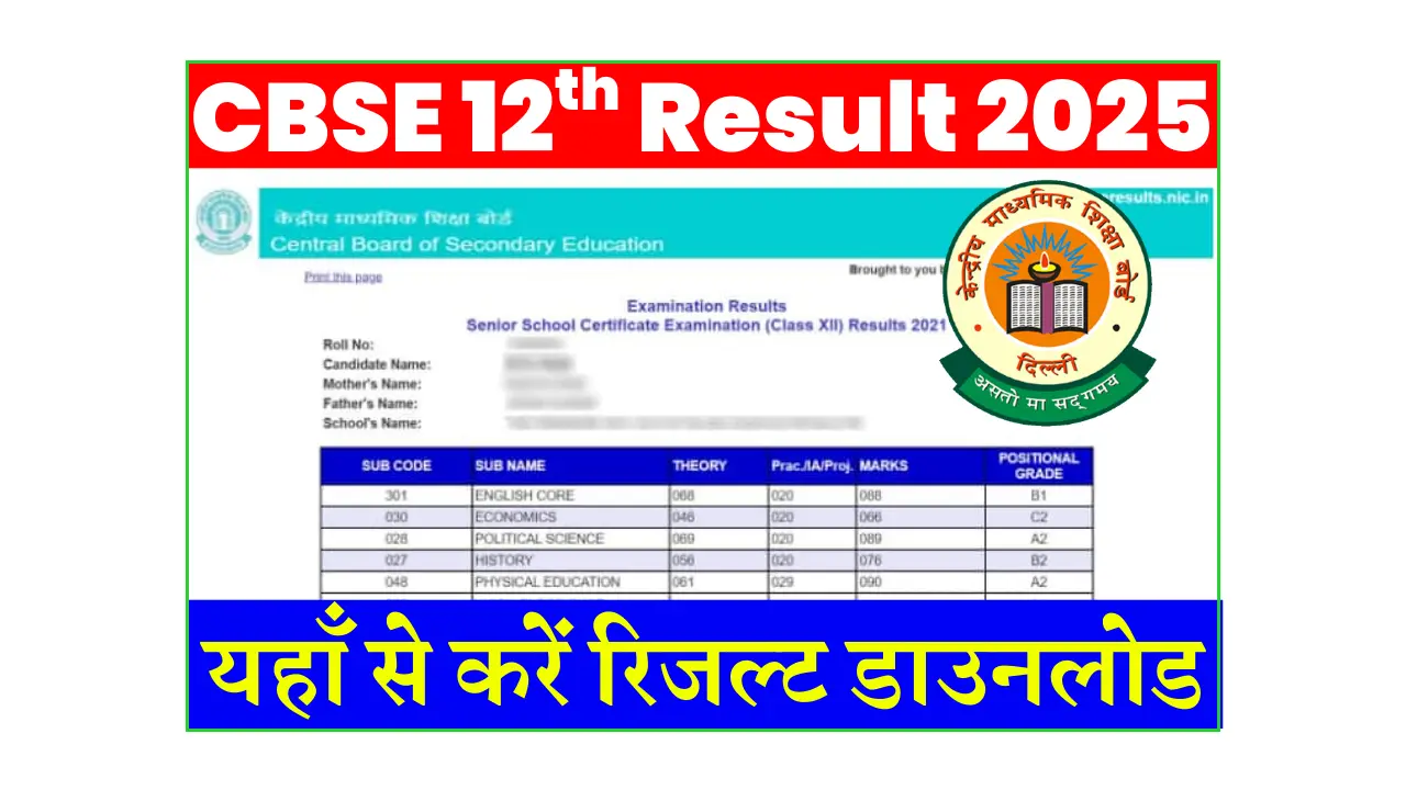 CBSE Class 12th Result 2025 OUT TODAY @results.cbse.nic.in, results.digilocker.gov.in? CBSE 12th Result 2025 Live Updates